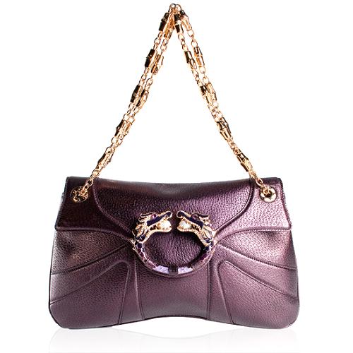 Gucci Limited Edition Violet Tom Ford Dragon Shoulder Handbag