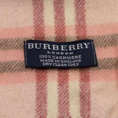 Burberry Cashmere Candy Check Scarf