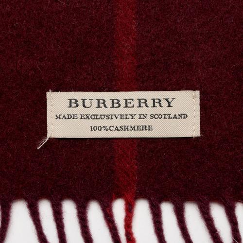 Burberry Cashmere Giant Check Scarf