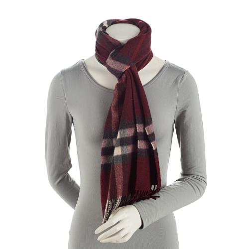 Burberry Cashmere Giant Check Scarf