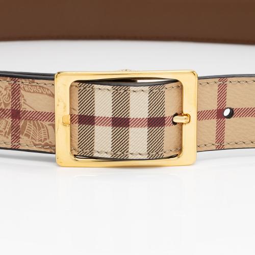 Burberry Haymarket Check Belt - Size 38 / 95