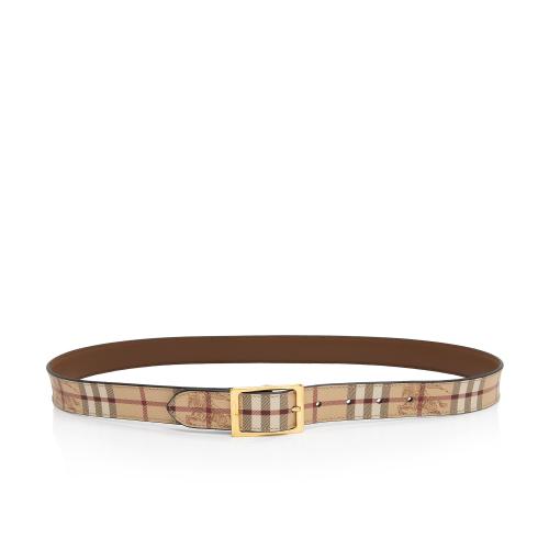 Burberry Haymarket Check Belt - Size 38 / 95