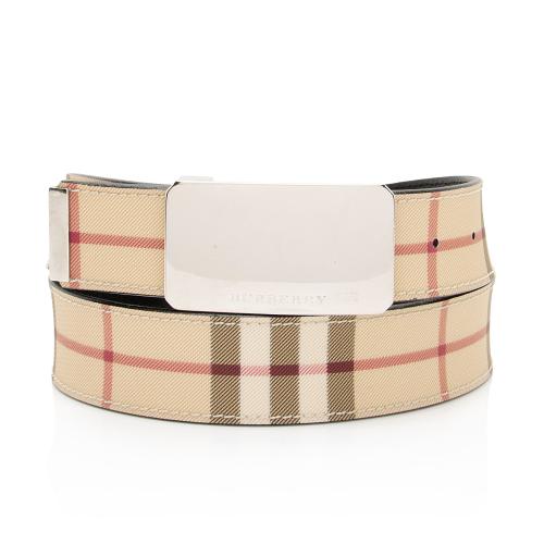 Burberry Nova Check Belt - Size 32 / 80