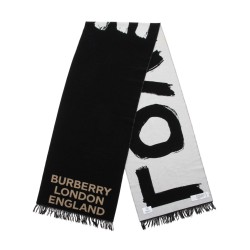 Burberry Wool Love Logo Scarf