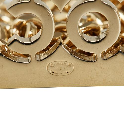 Chanel Rhinestone Coco Name Plate Chain-Link Belt - 35 89