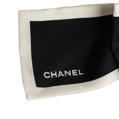 Chanel Silk CC Bow Scrunchie