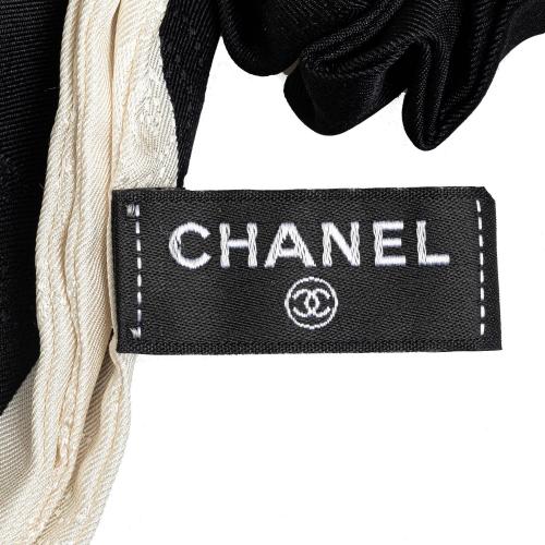 Chanel Silk CC Bow Scrunchie