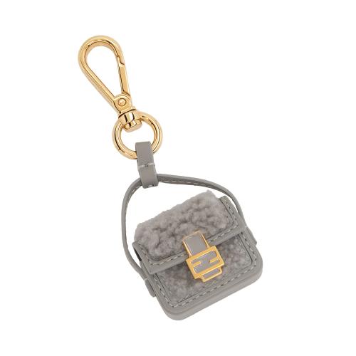 Fendi Shearling Pico Baguette Bag Charm