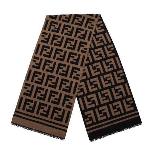 Fendi Wool Silk FF Scarf