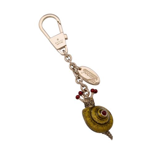 Gucci Crystal Snail Key Ring