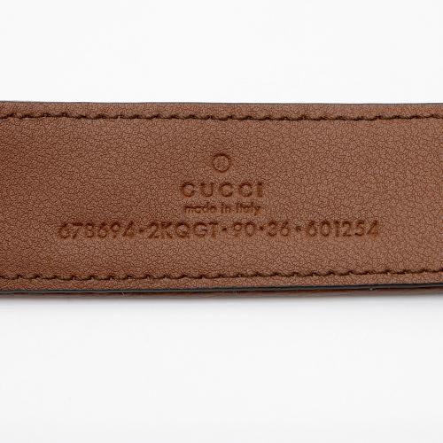 Gucci GG Denim Belt - Size 36 / 92