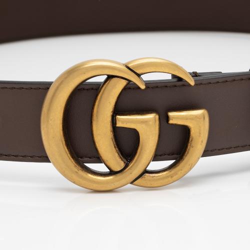 Gucci GG Supreme GG Marmont Thin Belt - Size 34 / 85