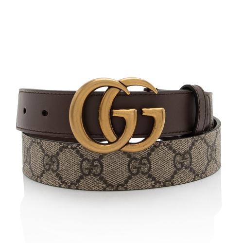 Gucci GG Supreme GG Marmont Thin Belt - Size 34 / 85