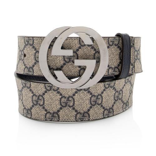 Gucci GG Supreme Interlocking G Belt - Size 30 / 75 - FINAL SALE