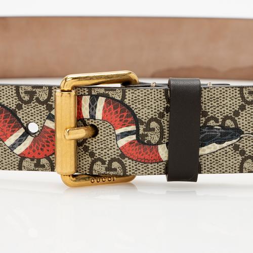 Gucci GG Supreme Kingsnake Belt - Size 36 / 90