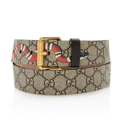 Gucci GG Supreme Kingsnake Belt - Size 36 / 90