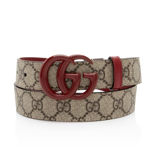 Gucci GG Supreme Slim Belt - Size 32 / 80