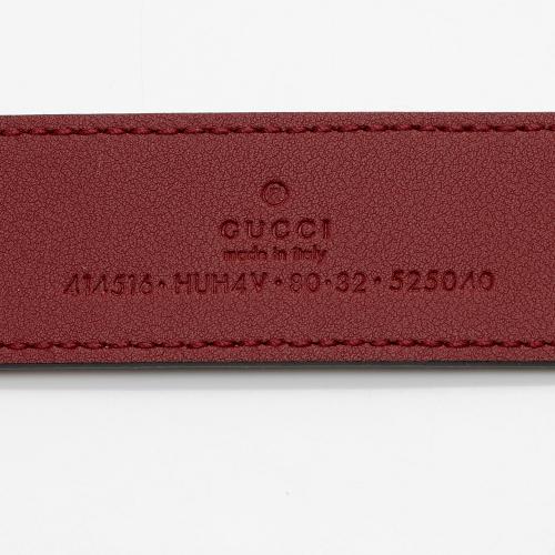 Gucci GG Supreme Slim Belt - Size 32 / 80