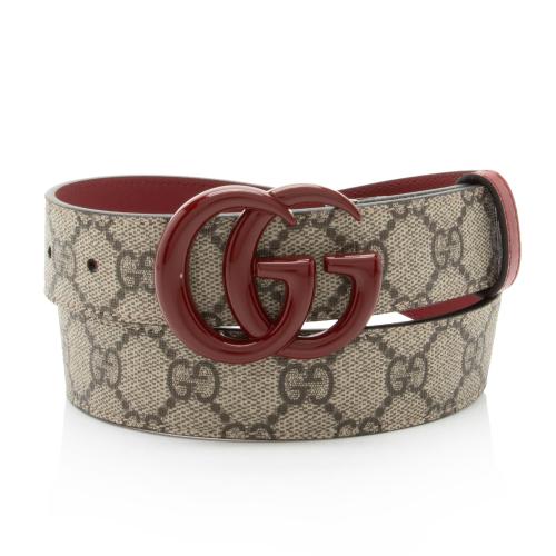 Gucci GG Supreme Slim Belt - Size 32 / 80