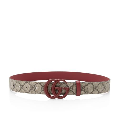 Gucci GG Supreme Slim Belt - Size 32 / 80