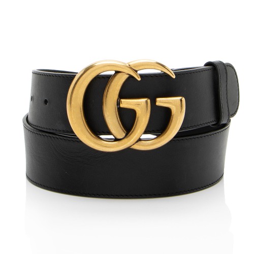 Gucci Leather GG Marmont Belt - Size 34 / 85