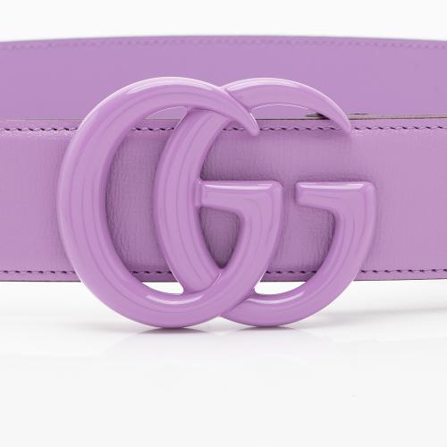 Gucci Leather GG Marmont Monochrome Belt - Size 27 / 69