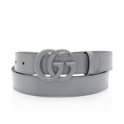 Gucci Leather GG Marmont Monochrome Belt - Size 36 / 90