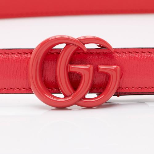 Gucci Leather GG Marmont Slim Belt - Size 36 / 90