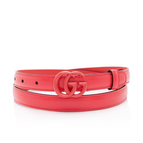 Gucci Leather GG Marmont Slim Belt - Size 36 / 90