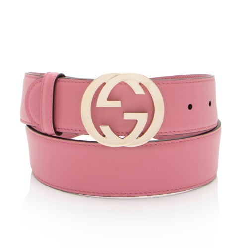 Gucci Leather Interlocking G Belt - Size 34 / 85