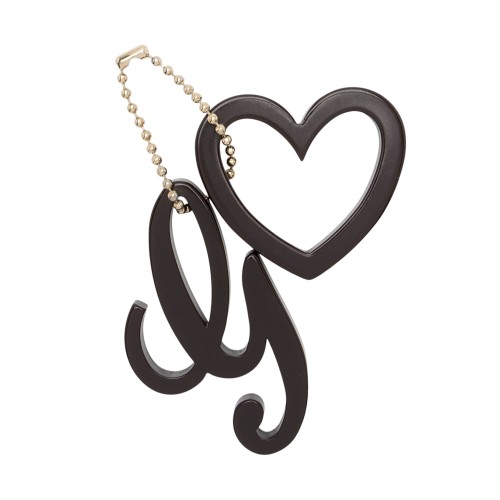 Gucci Logo Heart Bag Charm