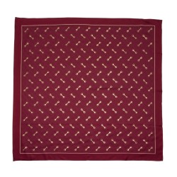 Gucci Silk Horsebit Twill Scarf