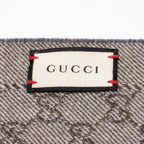 Gucci Wool GG Reversible Scarf