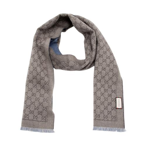 Gucci Wool GG Reversible Scarf