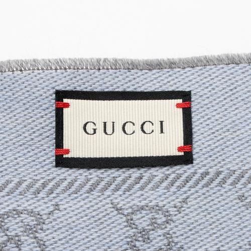 Gucci Wool GG Reversible Scarf