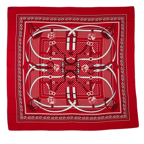 Hermes Cashmere Silk Grand Manege 140cm Shawl