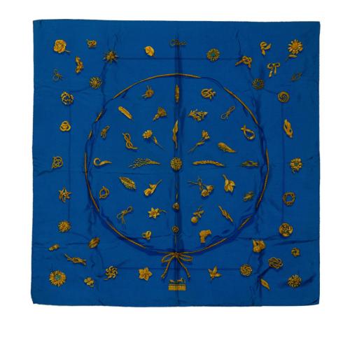 Hermes Clips Silk Scarf