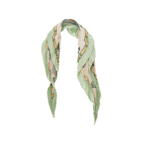 Hermes Pleated Silk Scarf