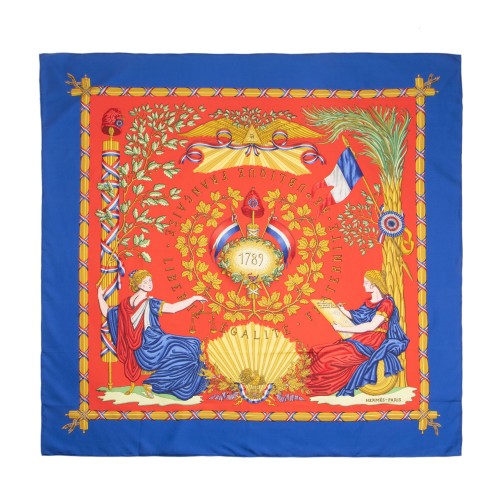 Hermes Silk 1789 Liberte Egalite Fraternite 90cm Scarf