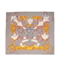 Hermes Silk Carre L'Instruction du Roy 90cm Scarf