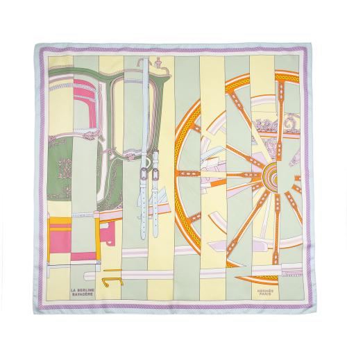 Hermes Silk Carre La Berline Bayadere 90cm Scarf