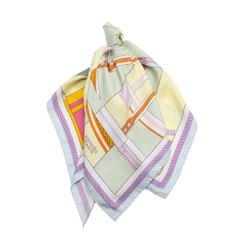 Hermes Silk Carre La Berline Bayadere 90cm Scarf