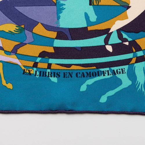 Hermes Silk Ex Libris 45cm Scarf