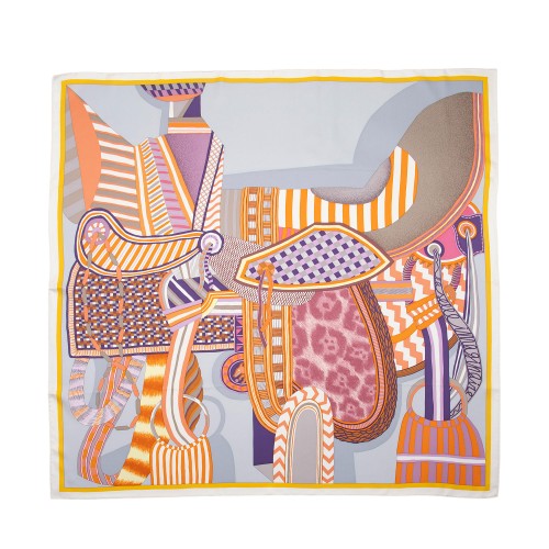 Hermes Silk Imaginaire Dossard 90cm Scarf