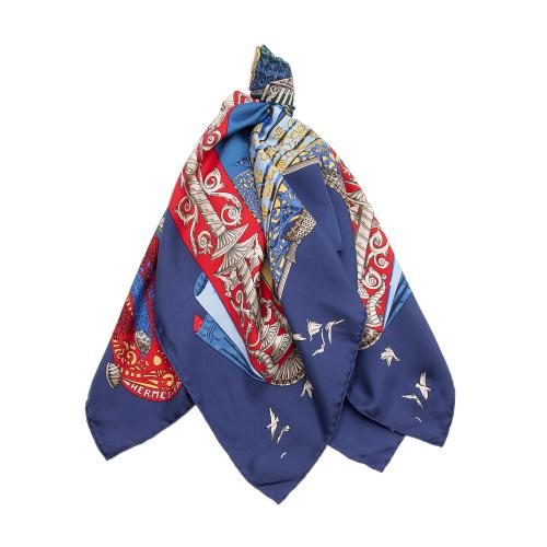 Hermes Silk LAtlantide 90cm Scarf