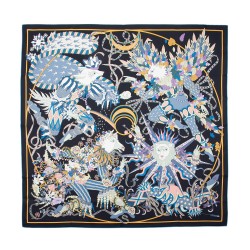 Hermes Silk Le Sacre Des Saisons 90cm Scarf