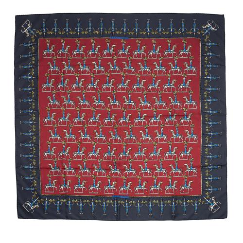 Hermes Silk Les Artificiers 90cm Scarf