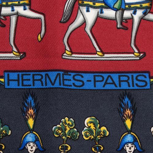 Hermes Silk Les Artificiers 90cm Scarf