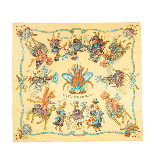 Hermes Silk Les Fetes Du Roi Soleil 90cm Scarf