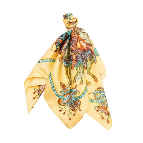 Hermes Silk Les Fetes Du Roi Soleil 90cm Scarf